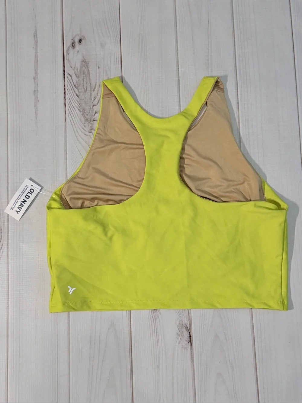 Old Navy Neon Yellow Cropped Tank